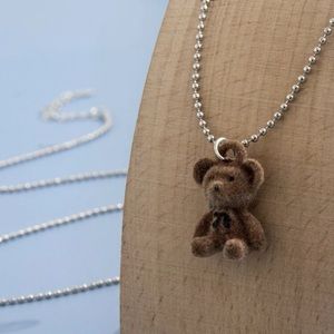 🧸 Adorable Cartoon Bear Ball Chain Necklace 🧸
